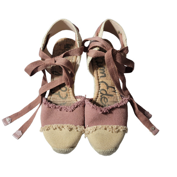 Sam Edelman Shoes - sam edelman espadrilles wedge color beige and rose sz 6